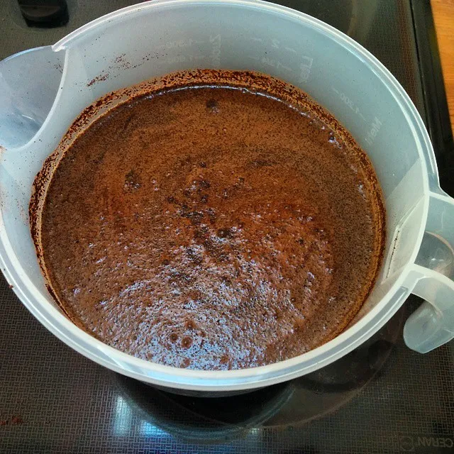 freshly brewed cold coffee